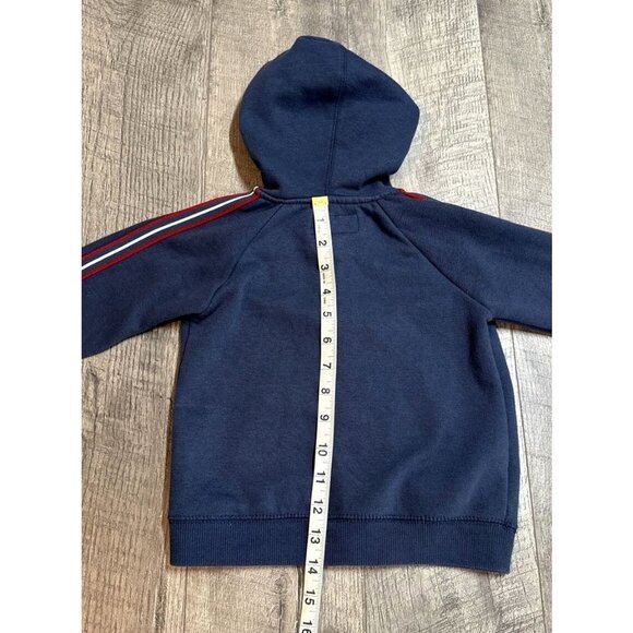 True Religion Hooded Jacket Unisex Baby 24 Month Blue Red Sweatshirt‎ Hoodie Zip - Picture 6 of 7